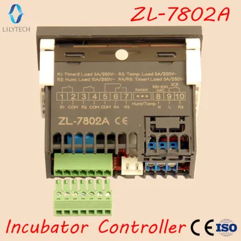 ZL-7802A, 100-240VAC, Sıcaklık Nem İnkübatörü, Çok Fonksiyonlu Otomatik İnkübatör, İnkübatör Kontrolörü, Lilytech
