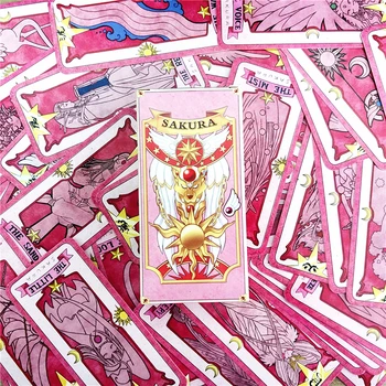 1 takım Anime Cardcaptor Sakura Palyaço Kartı cosplay prop KINOMOTO SAKURA Kart captor Sakura Kartları Tarot