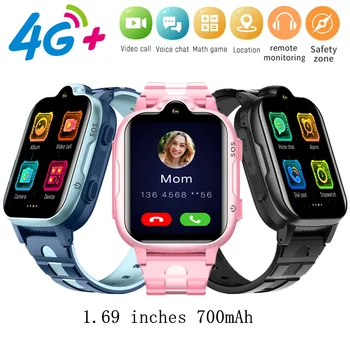 4G Çocuklar akıllı saat Tam Dokunmatik Görüntülü Görüşme telefon izle WİFİ GPS İzci Kamera Oyunları Ses İzleme 3-12 Yaş Çocuk akıllı saat