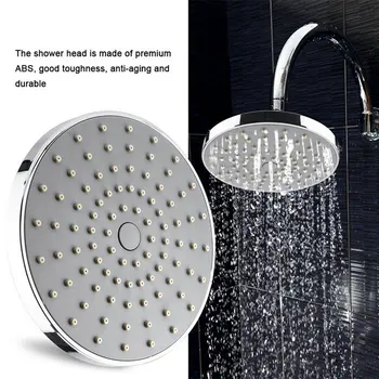 6 İnç Sprey yağmur biçimli duş Kafa Musluk Yüksek Basınçlı El Düzenlenen Duş Başlığı ABS Banyo Aksesuarları Ultra-İnce Büyük Yağış Kafaları