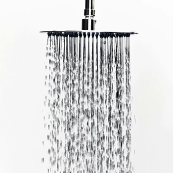 BAKALA Yüksek Kalite Yuvarlak Paslanmaz Çelik Duş Başlığı Ultrathin Yağmur Duş Başlığı Banyo Duş Başlığı CP-80-16