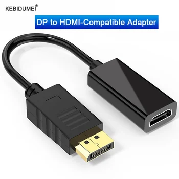 DisplayPort HDMI uyumlu Kablo Adaptörü DP 1080P HDMI uyumlu Kablosu Dönüştürücü Erkek Kadın TV Dizüstü PC İçin Macbook