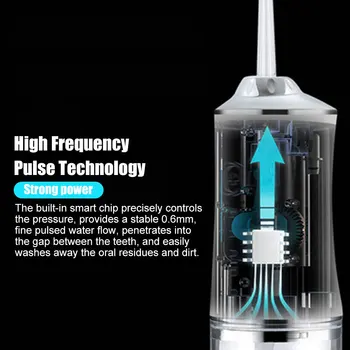 Elektrikli Oral Irrigator Diş Temizleme diş su jeti Ağız Yıkama Makinesi Su Basınçlı Temizleyici Pensesinde Tartar Eliminator
