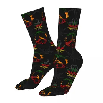 Esrar Esrar Rastafarian Çorap Erkekler Kadınlar Moda Ot Yaprak Çorap Harajuku İlkbahar Yaz Sonbahar Kış Çorap Hediyeler
