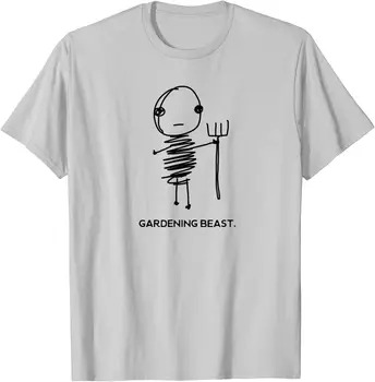 Komik ve Garip Bahçe T-Shirt Bahçıvanlar ve Çiftçiler için Pamuk Yetişkin T Shirt Normal Üstleri Gömlek Klasik Rahat