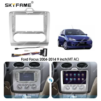 SKYFAME Araba Çerçeve Fasya Adaptörü Dekoder Ford Focus 2 İçin S-Max 2004-Android Radyo Dash Montaj Paneli Kiti
